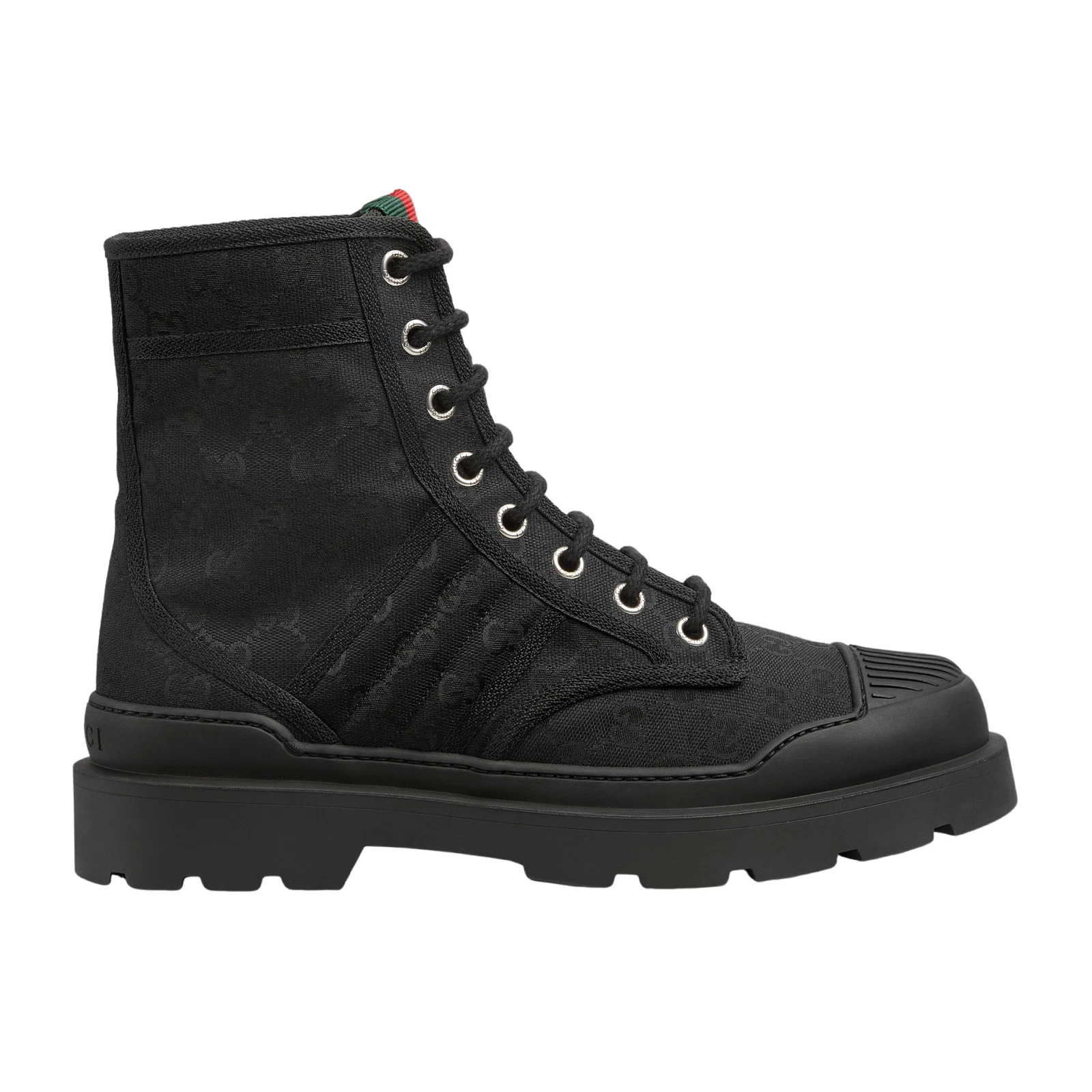 Bottines homme GUCCI noir toile toile GG neuves et authentiques