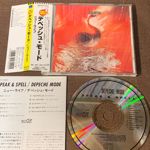 DEPECHE MODE Speak & Spell JAPAN CD WPCR-1322 OBI+ INSERT 1997 HOT PRICE reissue