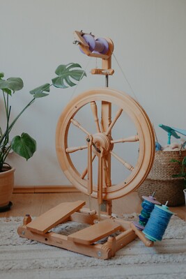 Kromski Sonata Encore Spinning Wheel Unfinished, Learn to spin yarn