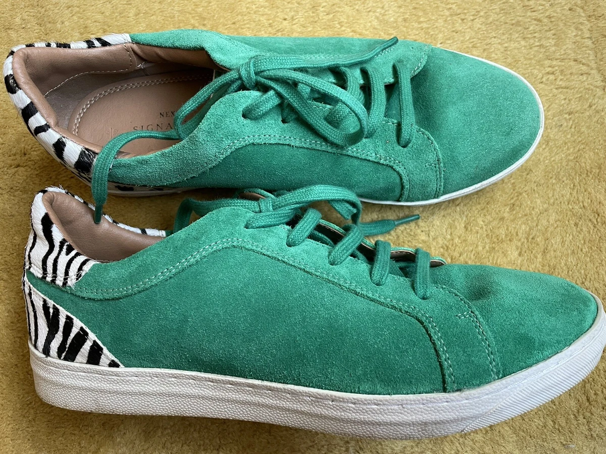 Green suede hotsell shoes ladies