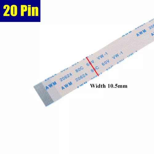 0.5mm Pitch FFC FPC Flexible Flat Cable Ribbon Wire 4 6 8 10 12 - 40 Pins 10PCS