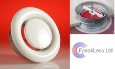 Image of 4" 100mm Duct Fitting Ventilation for Extractor Fan System Bathroom Kitchen ALL