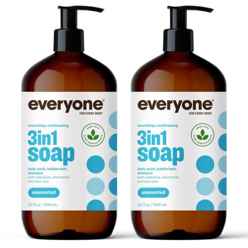 2er Pack Jedermann 3 in 1 Seife, Duschgel, Schaumbad, Shampoo, 32 fl oz (493)