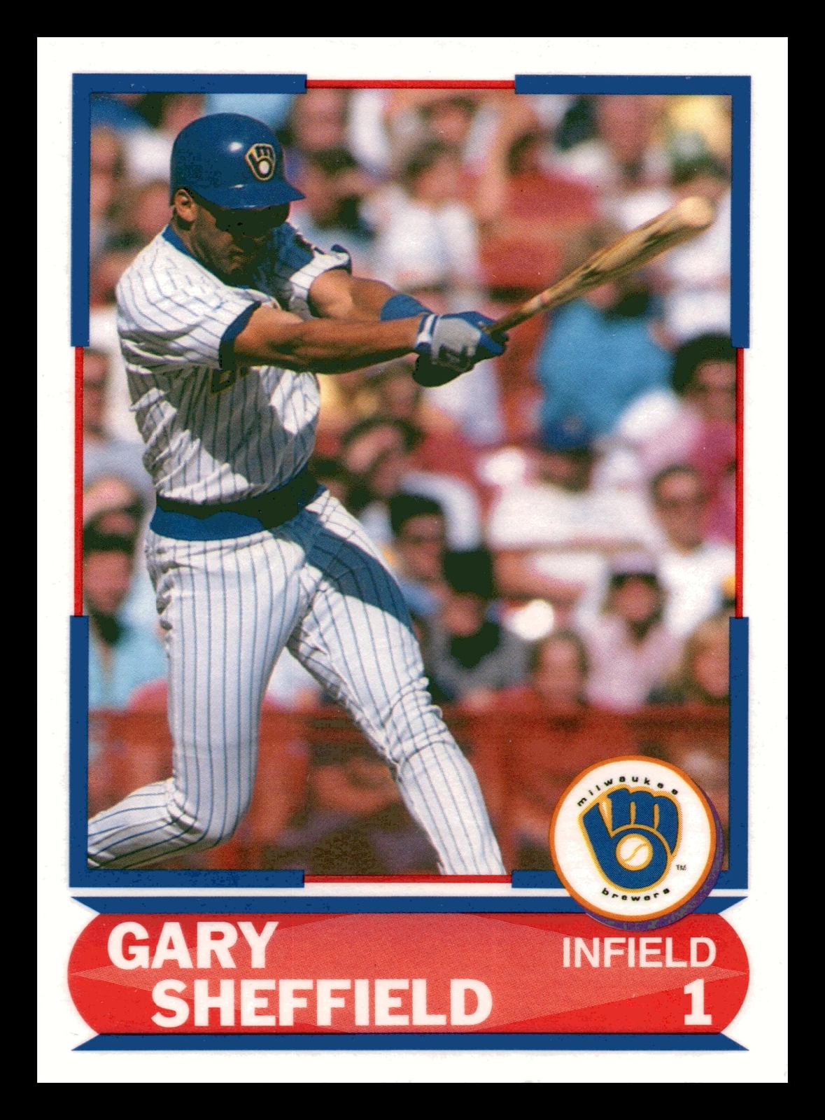 1989 Score Young Superstars 1 Gary Sheffield RC #25 Milwaukee Brewers Mint