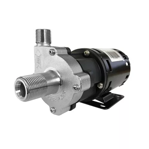 X-Dry Series Chugger Pump (Center Inlet) Stainless Steel 1/2 in threads Brewing - Picture 1 of 9