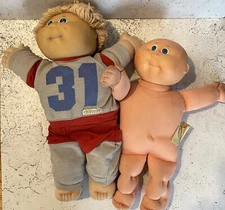 Xavier Roberts Cabbage Patch Kids Doll #31 Sports Plus Second Doll w No Clothes