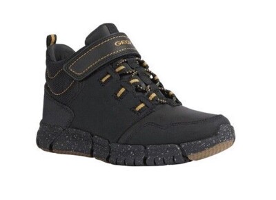 GEOX Flexyper Abx Boy Black/Dark Yellow Boot Sneaker J949XA032FUC9241