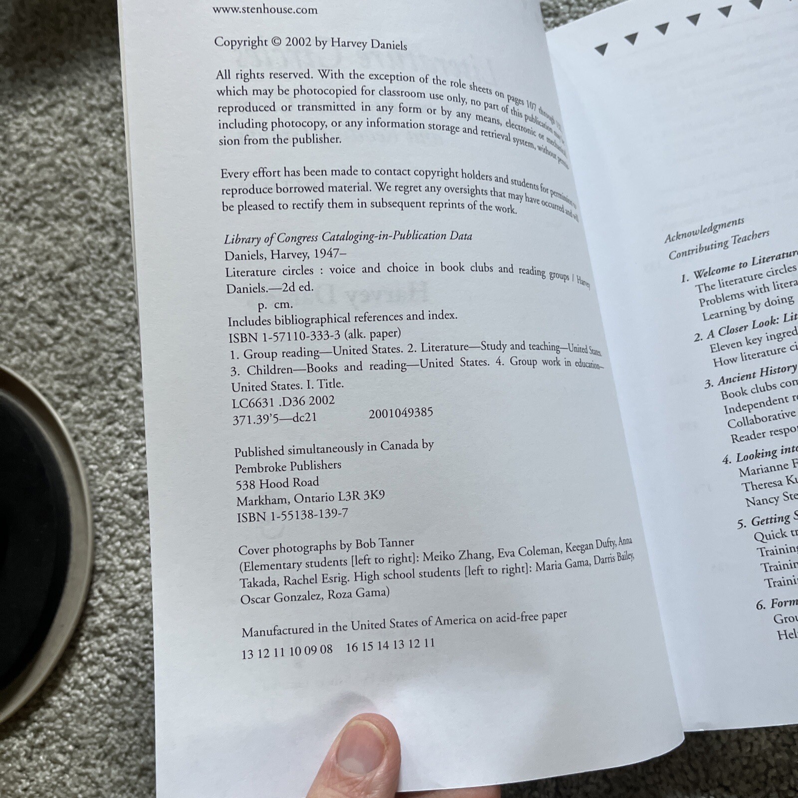 Literature Circles Voice and Choice in B 1571103333, paperback