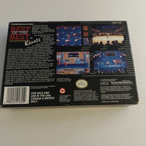 Best Of The Best Championship Karate * Snes Box Only * Original Box only - Picture 8 of 8