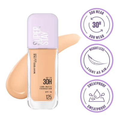 Maybelline New York Super Stay Lumi-Matte Liquid Foundation - 125 (35ml)