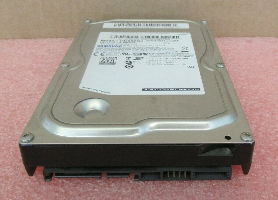 Samsung SpinPoint S166 80GB 3.5" SATA 3GB/s 7.2K 8MB HDD Hard Drive HD082GJ - Image 2 of 4