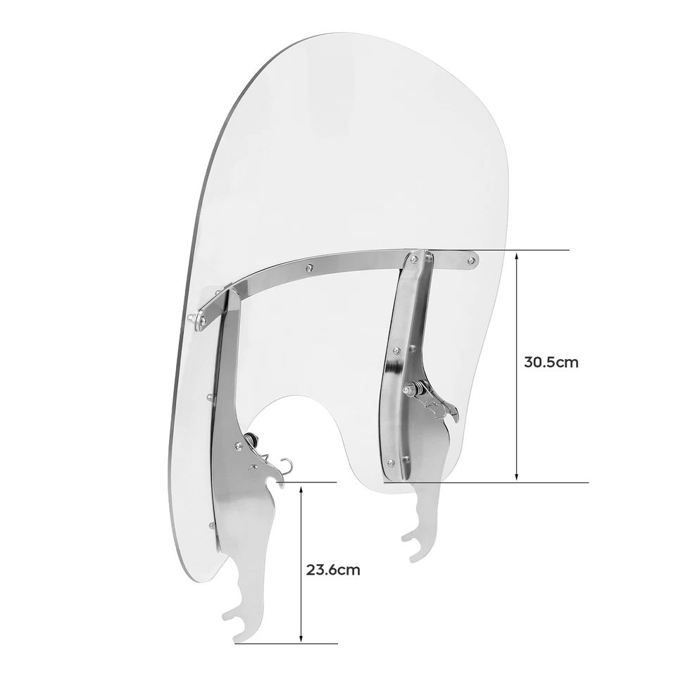 Parabrisas apto para Harley Heritage Softail Classic FLSTC 2000-2017 EE. UU. Foto 3 de 4
