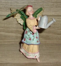 Vintage Midwest of Cannon Falls Gardening Angel Ornament w/Watering Can