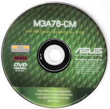 ASUS M3A76-CM Motherboard Drivers Installation Disk M2344