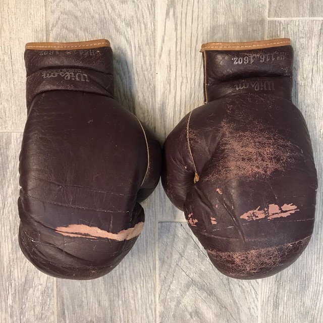 Vtg Wilson H1116 16oz Red Leather Boxing Gloves for sale online eBay