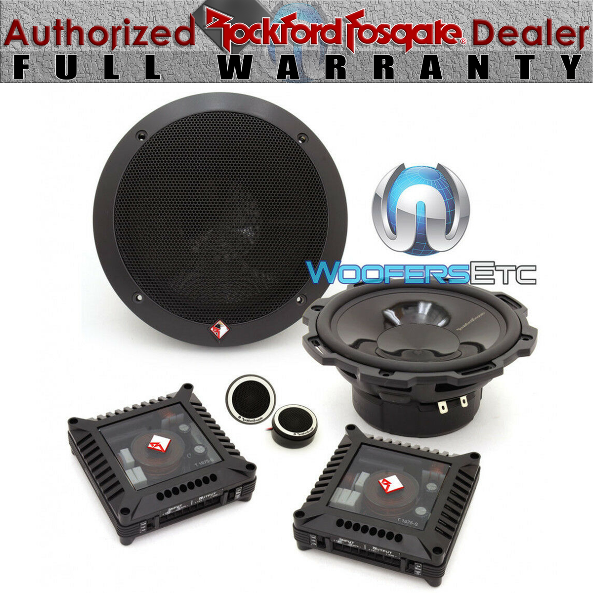 ROCKFORD FOSGATE T1675-S POWER 6.75