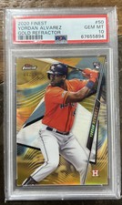 2020 Finest Gold Refractor 04/50 SP Yordan Alvarez PSA 10 GEM MT Rookie RC POP 7