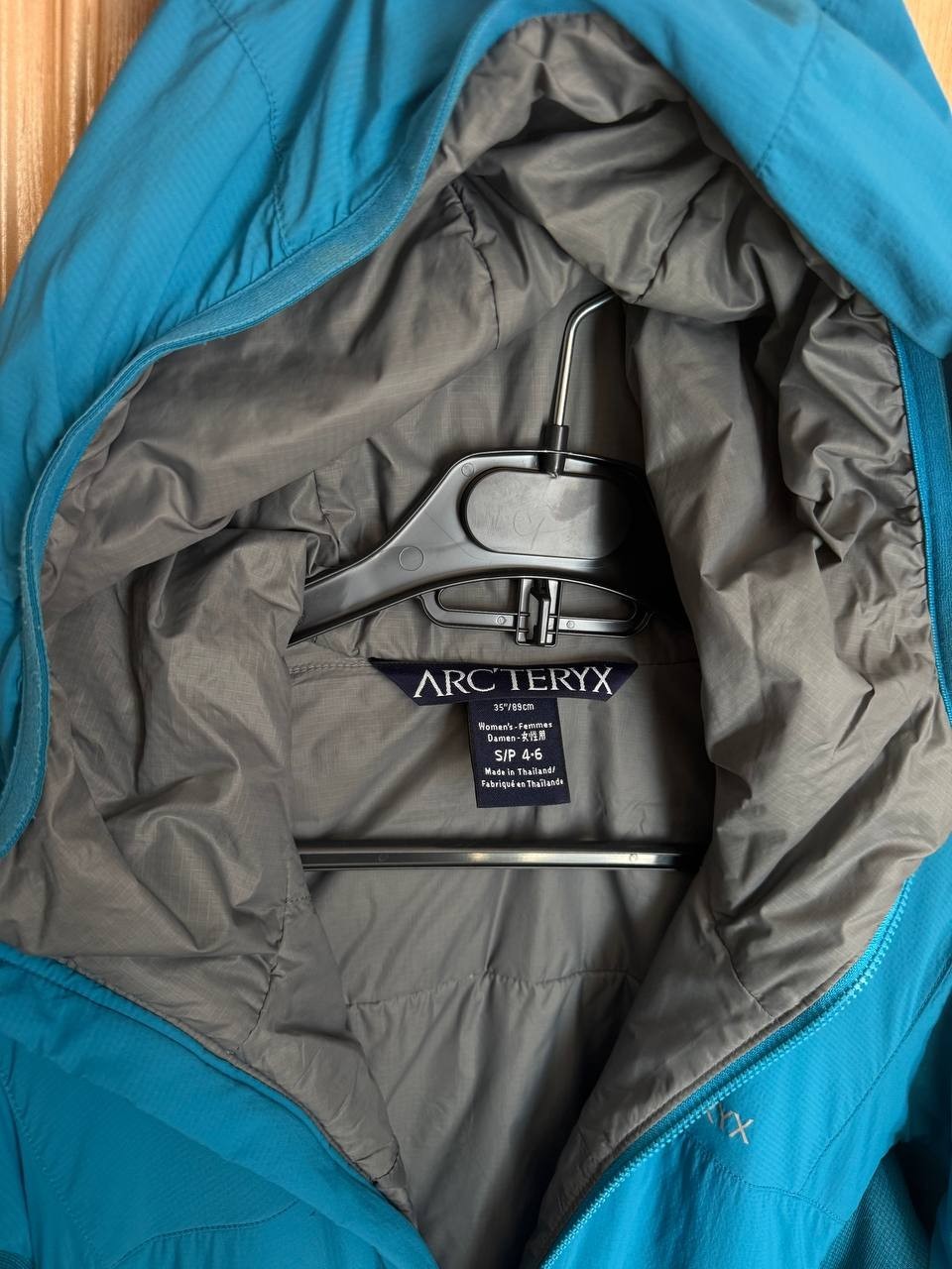 ARCTERYX ATOM LT SOFTSHELL HOODY FULL ZIP BLUE JACKET NYLON LONG SLEEVE WOMENS S image 9