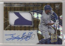 2021 Panini Spectra Rookie Jersey Gold Prizm 9/10 Edward Olivares #160 Auto 4l3