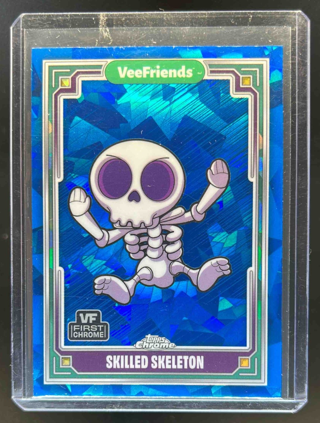2025 Topps Chrome VeeFriends Skilled Skeleton Sapphire #29