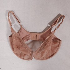 Elomi Matilda Plunge Underwire Bra Size 38K Cafe Au Lait Mesh J-Hook Convertible