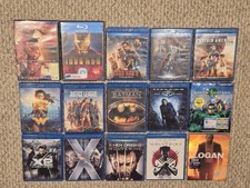 Superhero Sampler Binge Box Blu-Ray Movie Lot - DC Marvel X-Men