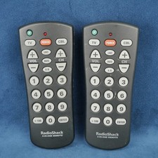 Lot Of 2 Radio Shack Model 15-1989 2-IN-ONE Universal Remote Control Tested