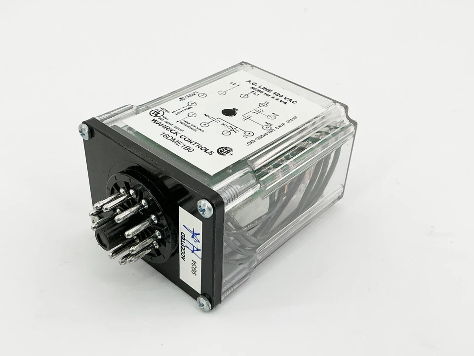 Nuevo Warrick Controls 16DME1B0 AC Line Relé 120V 50/60Hz 4.4VA 11Pin - Imagen 2 de 4
