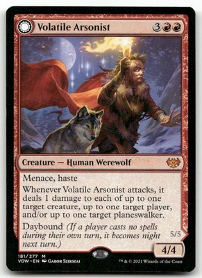 Volatile Arsonist #181 (NM) Crimson Vow VOW Magic MTG