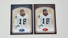 2006-DONRUSS THREADS-RANDY MOSS GRIDIRON KINGS-BLUE/50-RED/100-RAIDERS