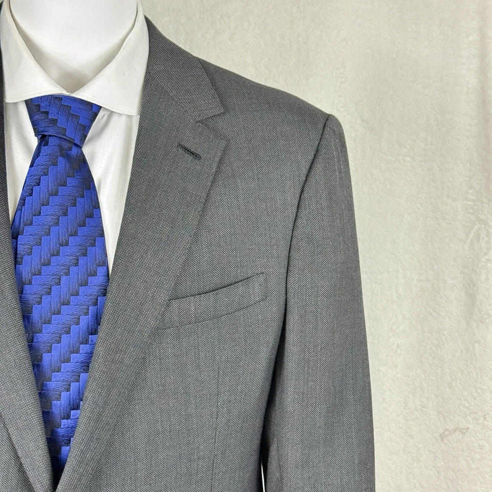 Ralph Lauren 紫色标签运动外套 46L 深灰色处女羊毛跳袋全新带标签 — 第 3/4 张图片