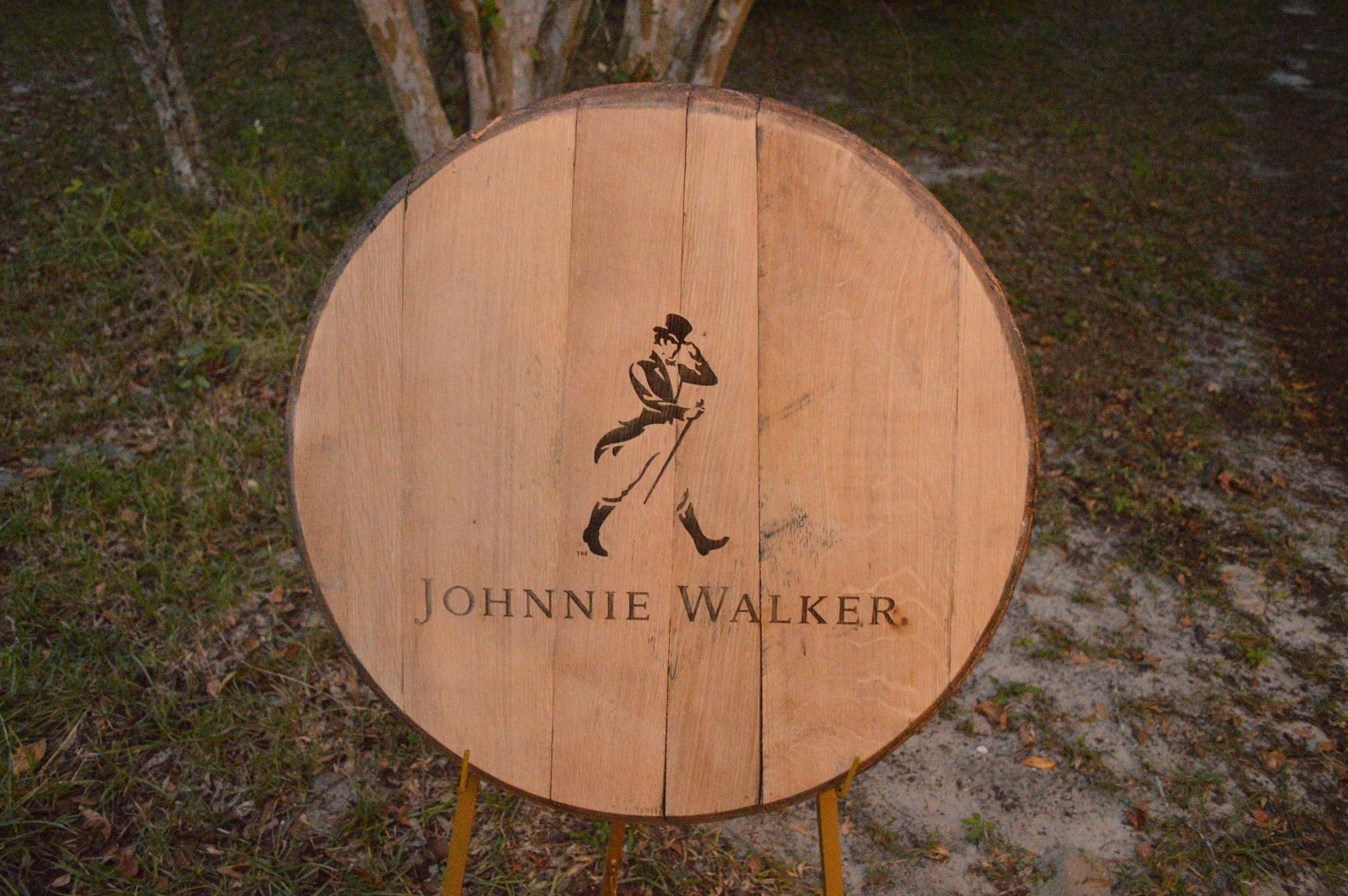 Johnnie Walker Scotch Whiskey Barrel Head/Lid