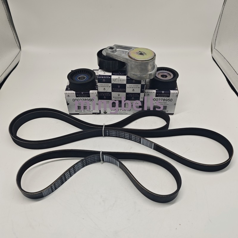 NEW  5pcs  Drive Belt Replacement Kit fit Maserati Ghibli Levante Quattroporte