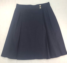 Vintage Paradox Wool Blend Pleated Wrap Skirt Size 8 Schoolgirl Uniform Short