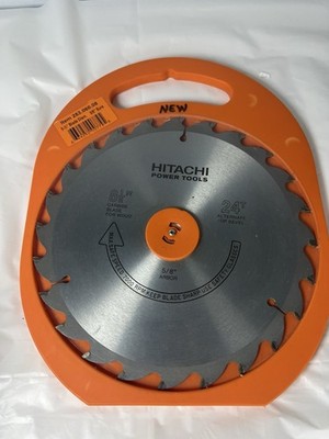 Hitachi Power Tools 8 1/2  Carbide Blade For Wood 5/8'' arbor 24t Alt Bevel