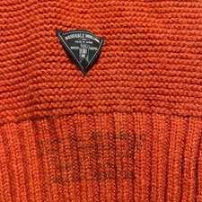 Nigel Cabourn Orange Wool Muffler - Authentic Japan Made