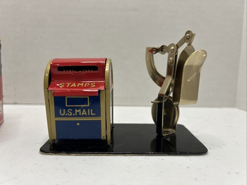 Vintage Mini US Mail Box Stamp Roll Dispenser & Postage Scale Desk Accessory. - Picture 3 of 11