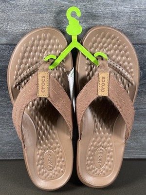 Crocs Men's Yukon Vista II Literide Flip Canvas Light Brown #211103-28G