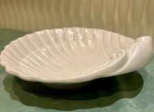 Beautiful Great Condition Scallop Bowl Pearlescent White Large