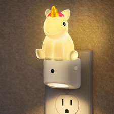 DORESshop LED Night Light for Kids, 3D Cute Unicorn Kids Night Light with Dusk t