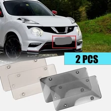 2xUnbreakable License Plate Bubble Covers Universal Fitment Protector License