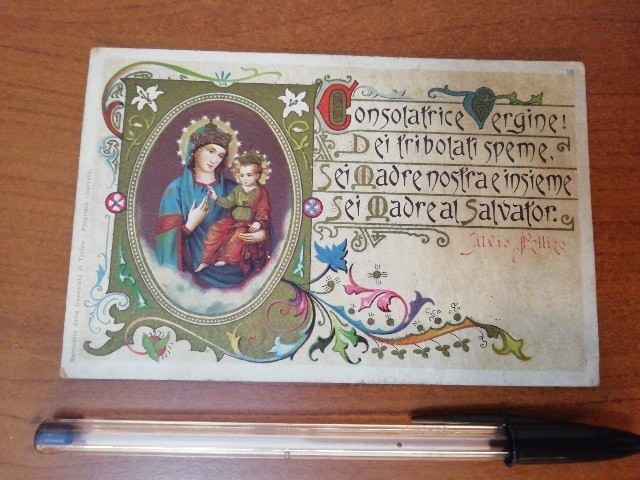 MADONNA, CONSOLATRICE VERGINE DEI TRIBOLATI SPEME, S. PELLICO, PICCOLA