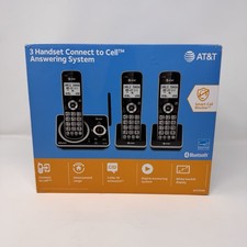 AT T 3-Handset Cordless Phones With Bluetooth Answering System T9 DLP72362