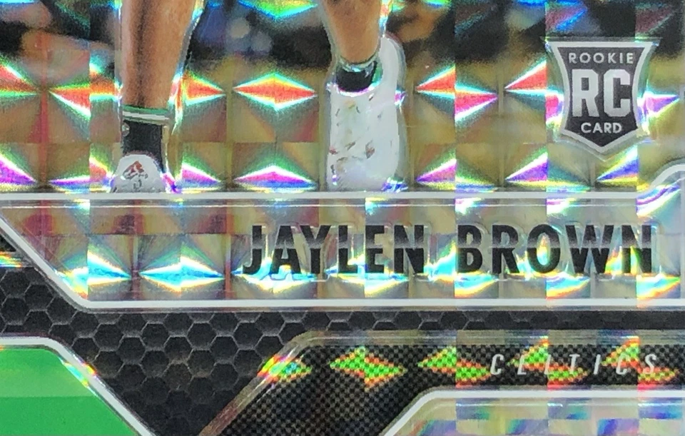 Tarjeta de novato Prizm MOSAIC Jaylen Brown 2016-17 PLATA PRIZM SSP No. 45 RARO 📈📈 Foto 4 de 4