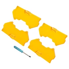 4x Round LED Light Cover For maXpeedingrods 5 inch Driving Pods Amber Protection