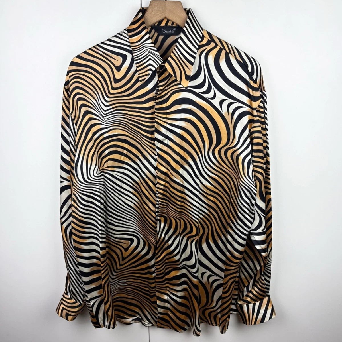 FAWHEWX Herenshirt met luipaardprint, lange mouwen, casual button-down, vintage dierenprint, cheetah, feestelijke vintage shirt WitGeel(B-Geel/XXL FAWHEWX Herenshirt met luipaardprint, lange mouwen, casual button-down, vintage dierenprint, cheetah, feestelijke vintage shirt WitGeel(B-Geel/XXL