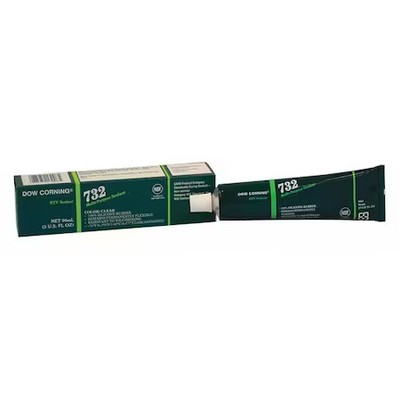 Dowsil 3138356 Silicone Sealant, 3 Oz, Tube, Clear, Silicone Base, 732