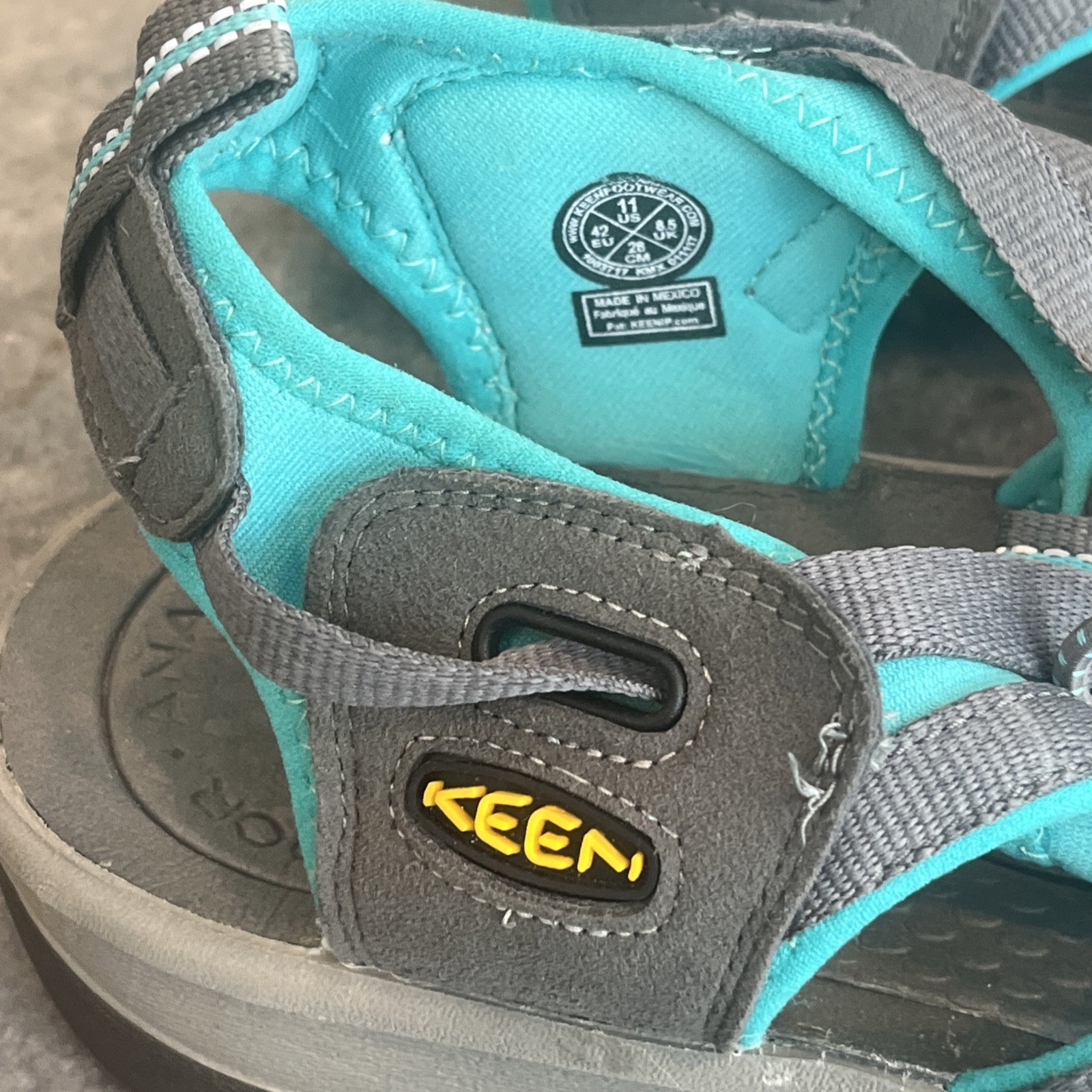 Keen scarpe da donna per escursionismo in acqua sandali verde acqua grigio taglia 11 m