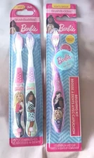 Barbie Brush Buddies Kids Toothbrush Lot 3 Soft Bristles New Sealed Packs