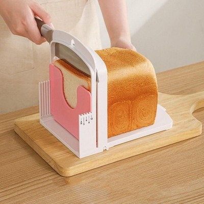 Foldable Bread Slicer Guide Adjustable Loaf Toast Cutting Kitchen Tool